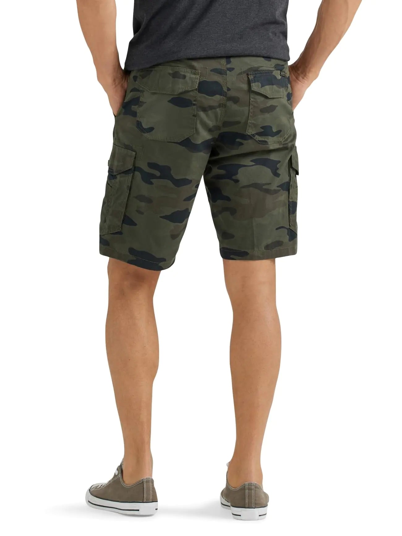 Lee Men's Extreme Motion Swope Cargo Short 38 Green Granite Camo