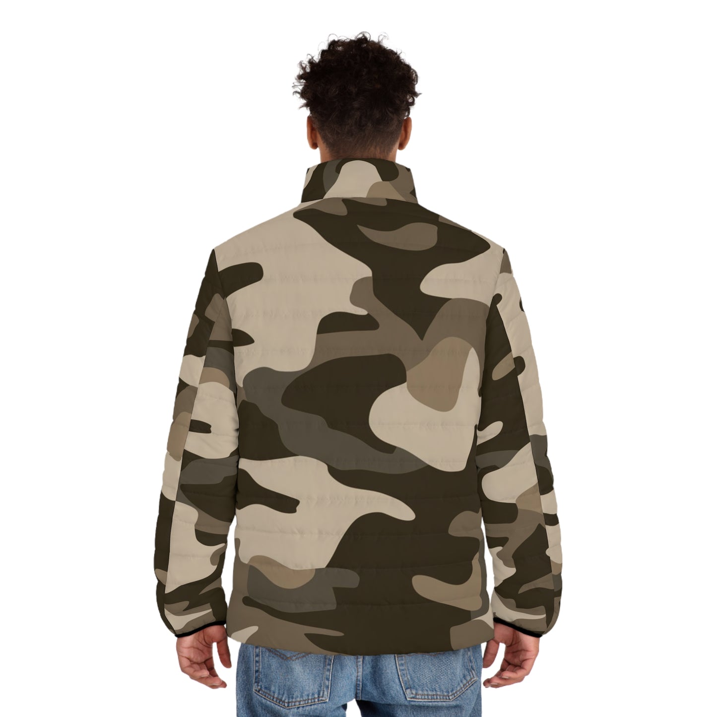 Camo Puffer Jacket | Classic Green Camouflage