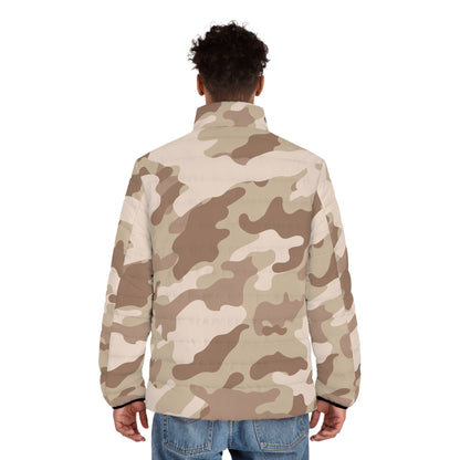 Camo Puffer Jacket | Desert Brown Camouflage