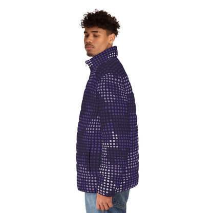 Camo Puffer Jacket | Blue Led Screen Camouflage