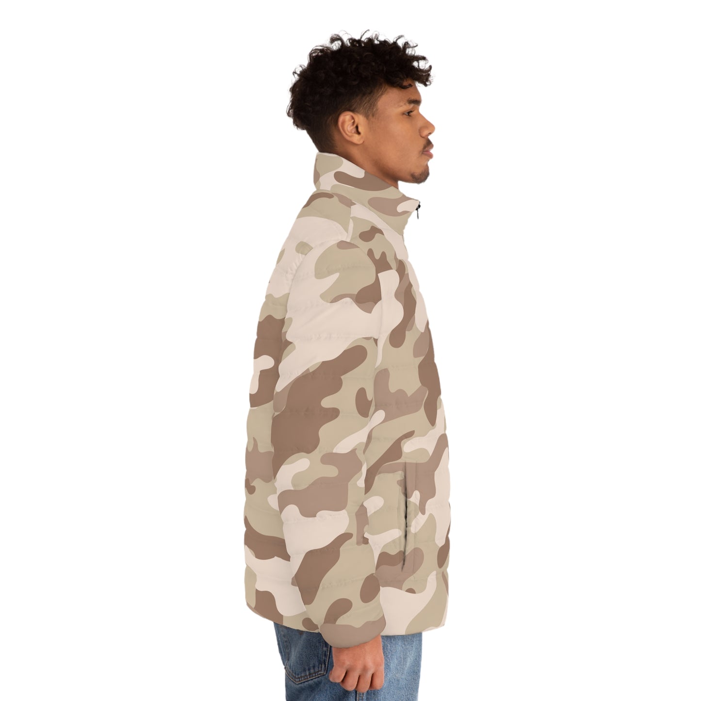 Camo Puffer Jacket | Desert Brown Camouflage