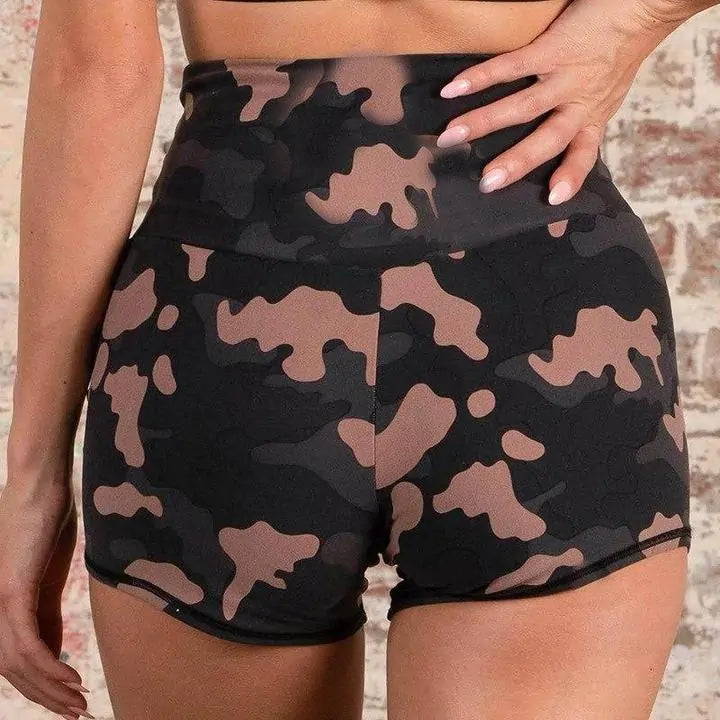 Active Camo Fitness Set in Black Camouflage