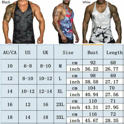 Bodybuilding Camo Sleeveless Tank Top