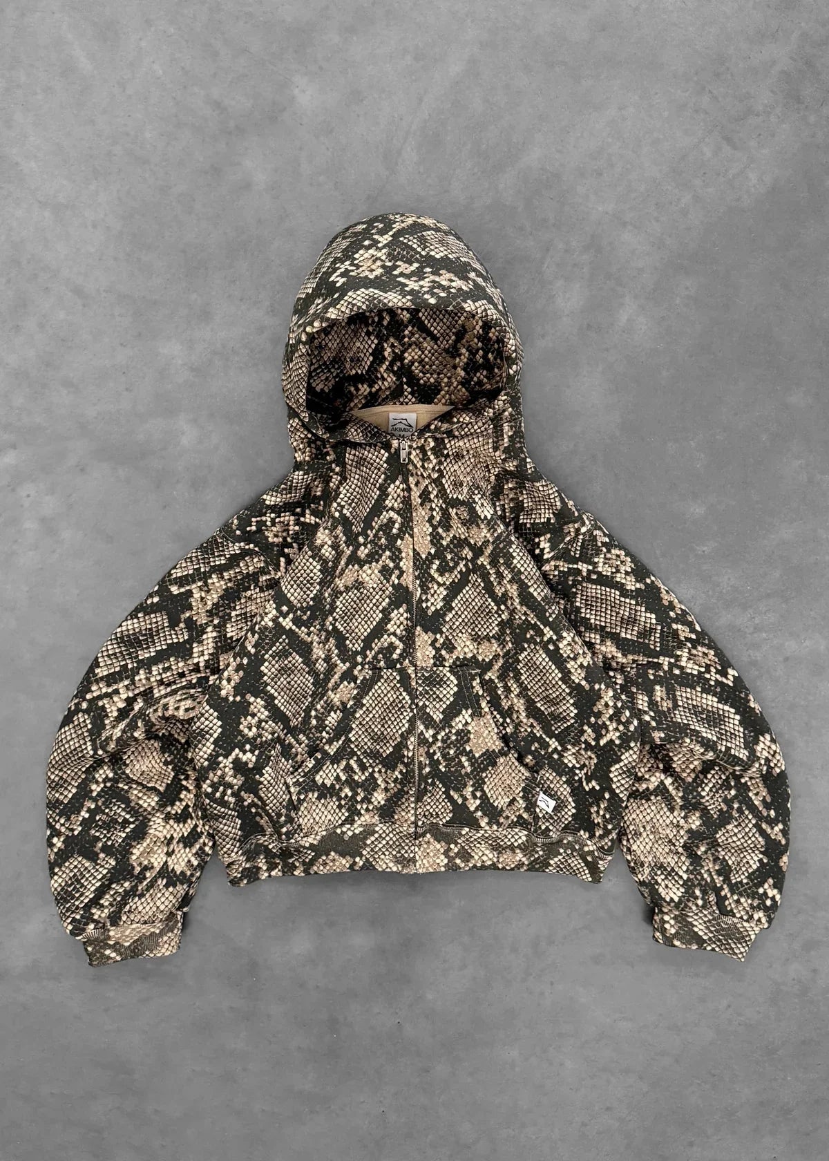 Vintage Camouflage Hoodie Set – Python & Leopard Patterns