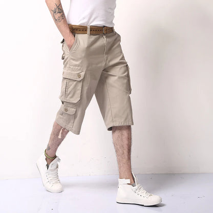 Camouflage Cotton Cargo Shorts for Men