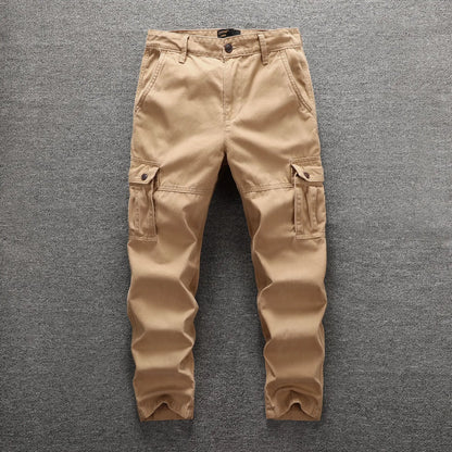 Men's Camouflage Overalls: Cotton Cargo Pants for Streetwear