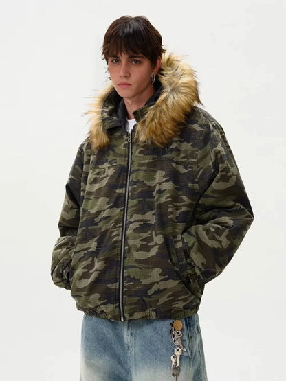 Tung Sung American Camo Flight Puffer Jacket | Retro