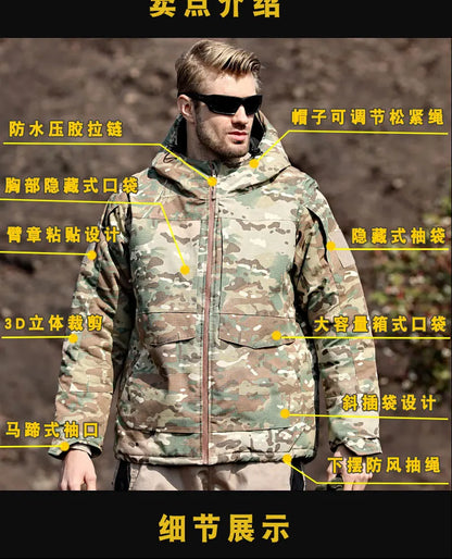 Men's Winter Hunting Jacket: Tactical, Waterproof, Insulated Camo