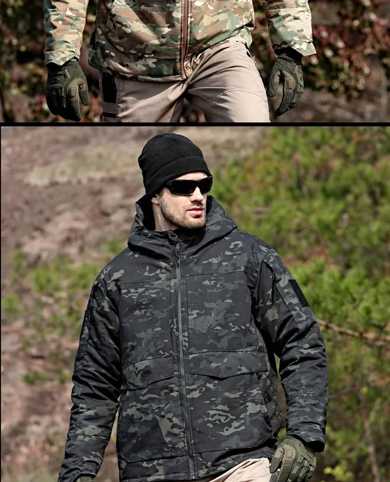 Men's Winter Hunting Jacket: Tactical, Waterproof, Insulated Camo