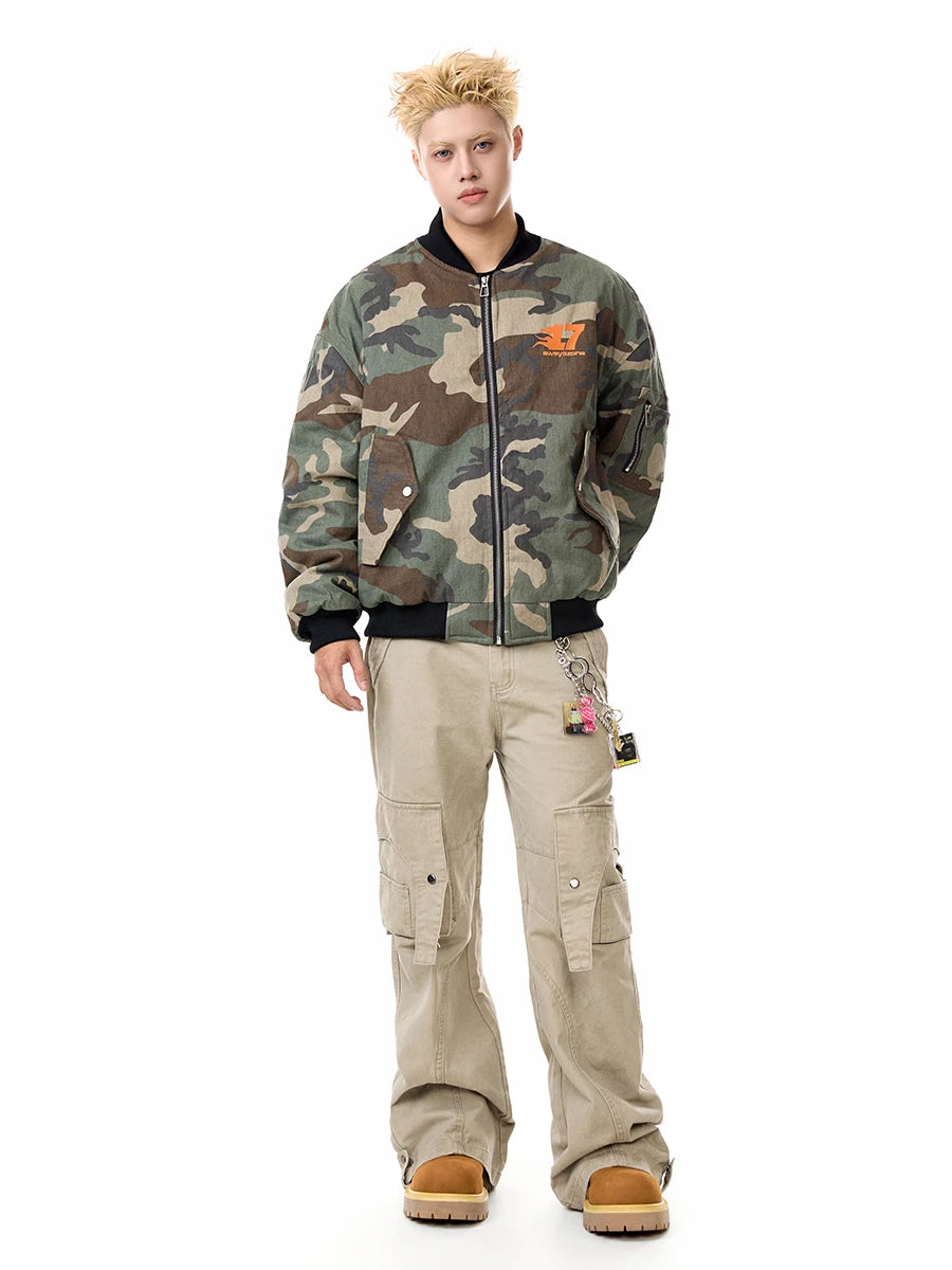 Camo Puffer Coat | Warm Thickened Jacket for Men & Women