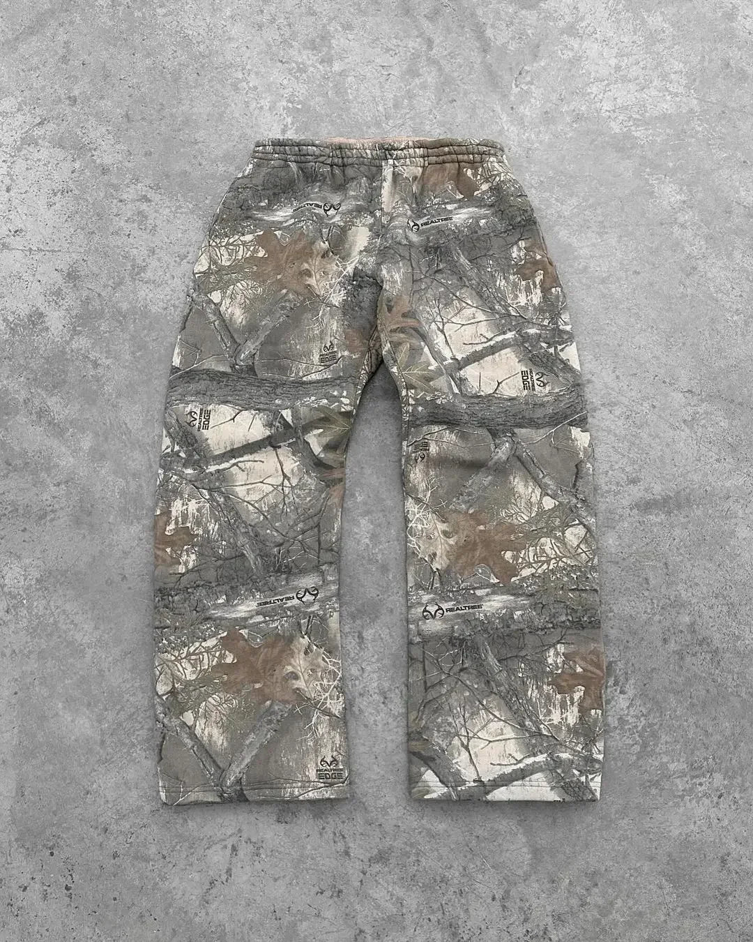 Retro Camo Streetwear Hoodie & Sweatpants Wide-Leg Set