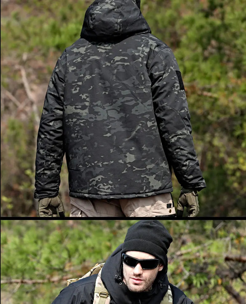 Men's Winter Hunting Jacket: Tactical, Waterproof, Insulated Camo