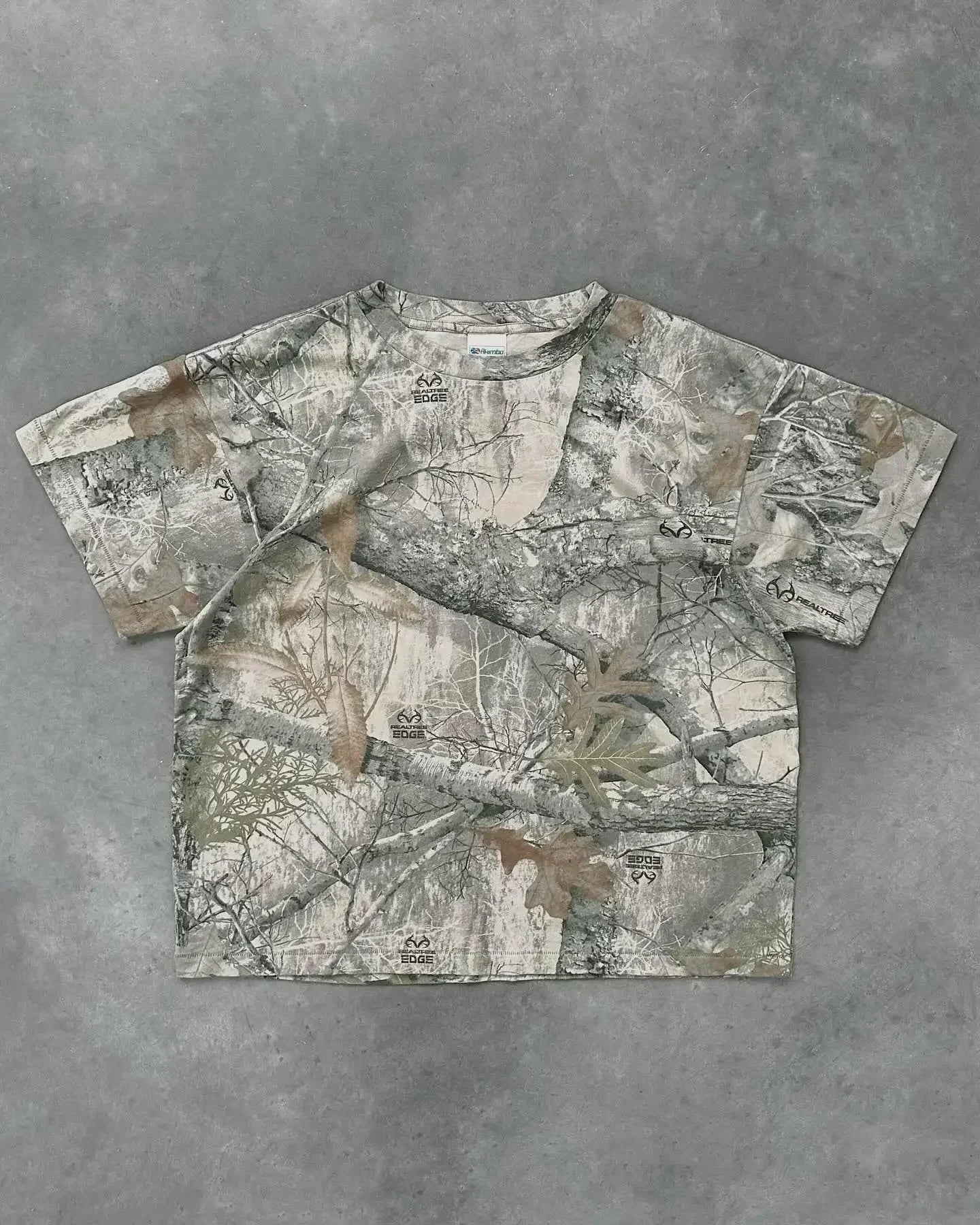 2025 Y2K Camo Print T-Shirt Men Women Casual Streetwear