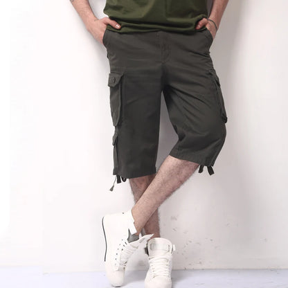 Camouflage Cotton Cargo Shorts for Men