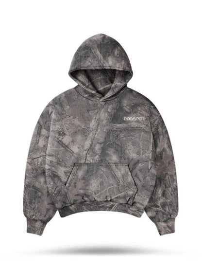 High Street Oversized Camo Hoodie – Y2K Retro Vintage Streetwear