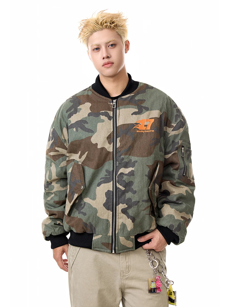 Camo Puffer Coat | Warm Thickened Jacket for Men & Women