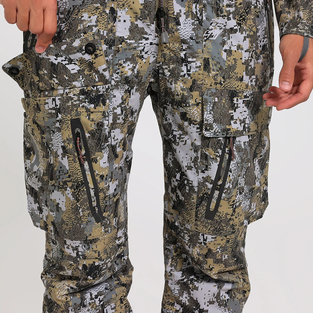 Men's Bib Winter Camo Overalls: Insulated Hunting Pants