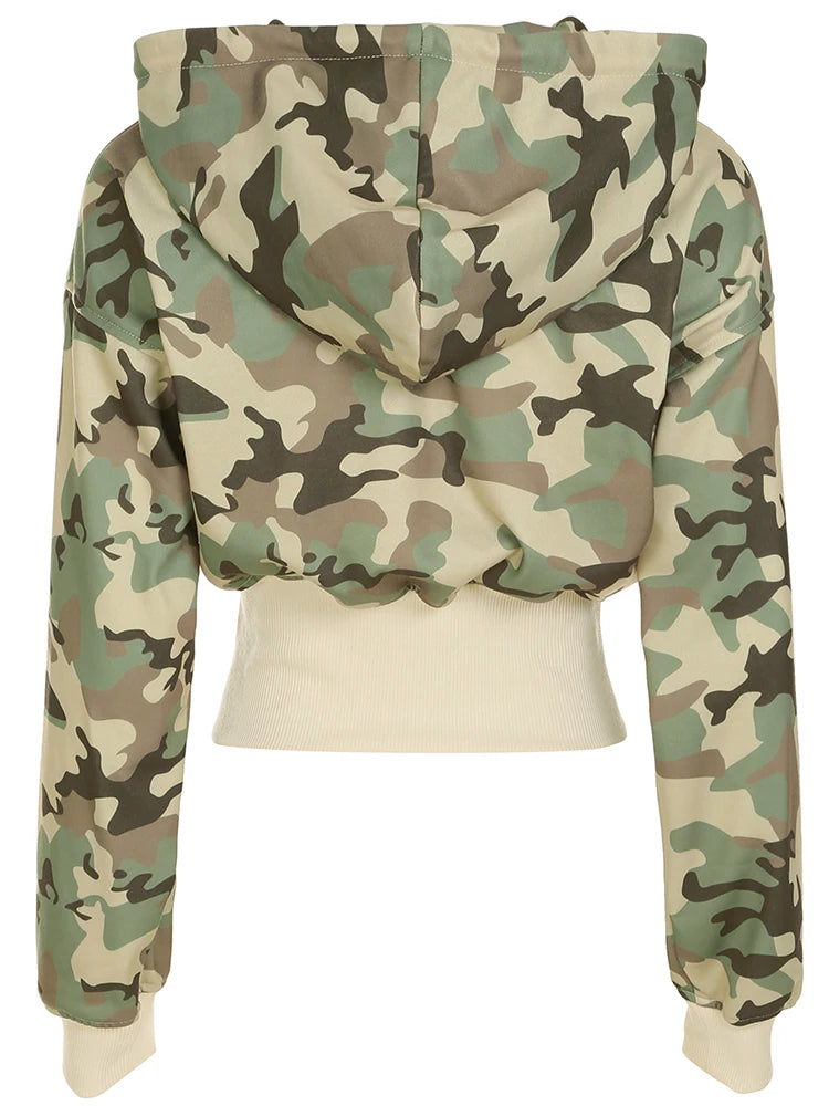 Women’s Camouflage Hoodie Coat | CuteandPsycho