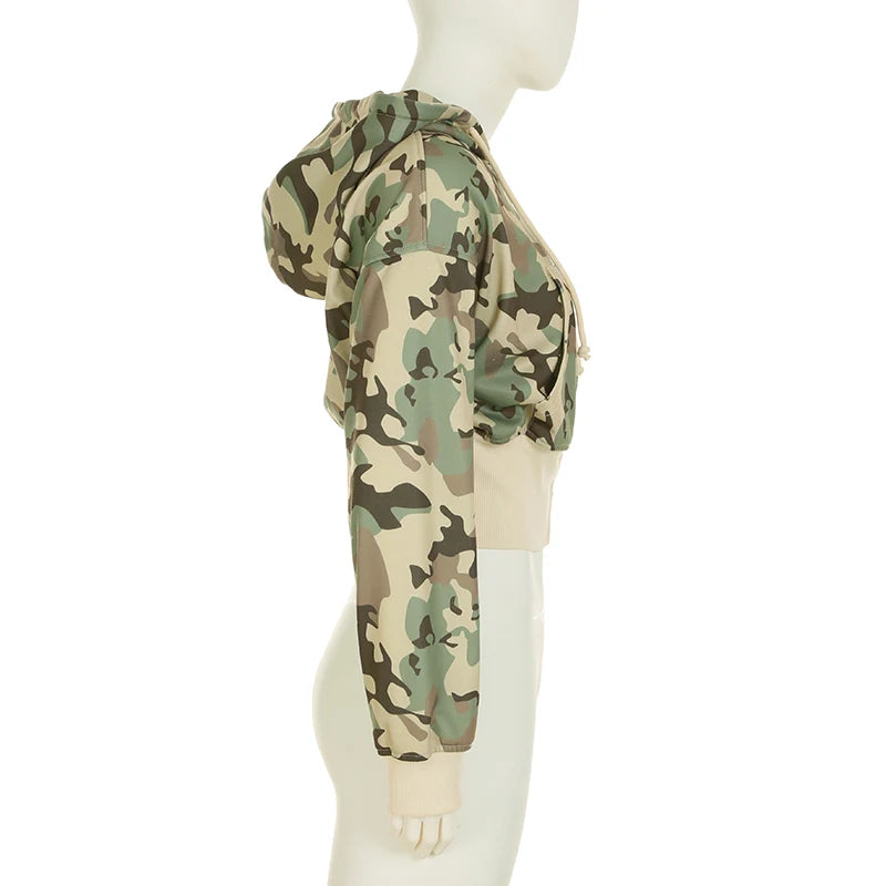 Women’s Camouflage Hoodie Coat | CuteandPsycho