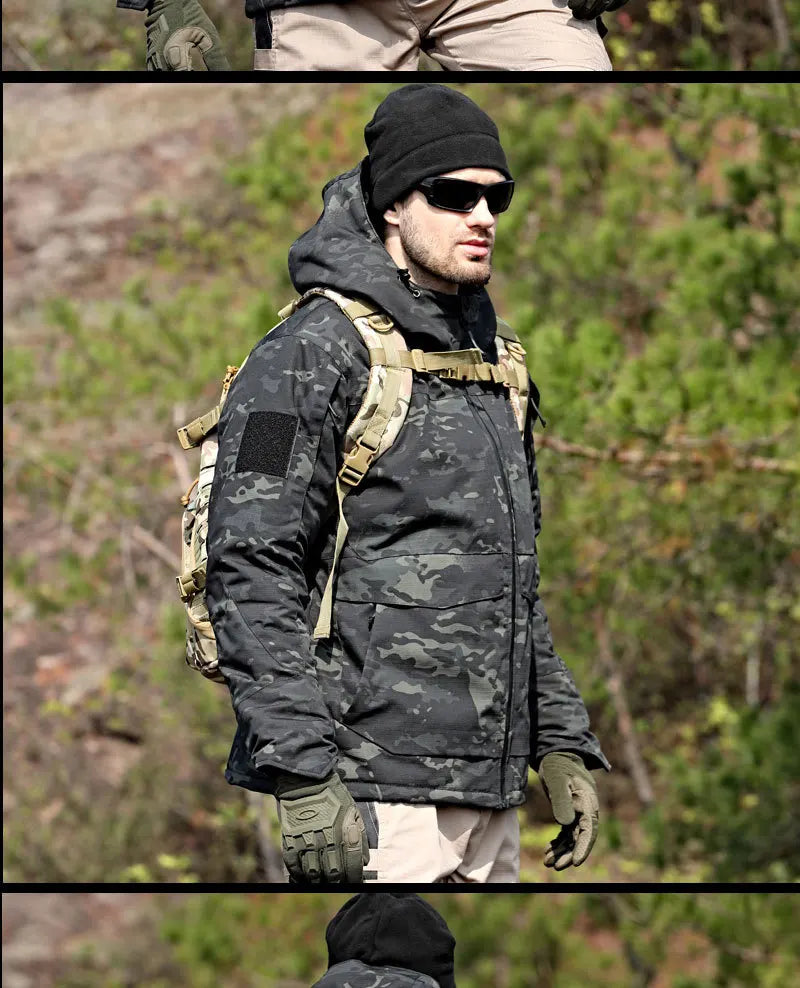 Men's Winter Hunting Jacket: Tactical, Waterproof, Insulated Camo