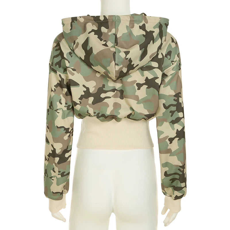 Women’s Camouflage Hoodie Coat | CuteandPsycho