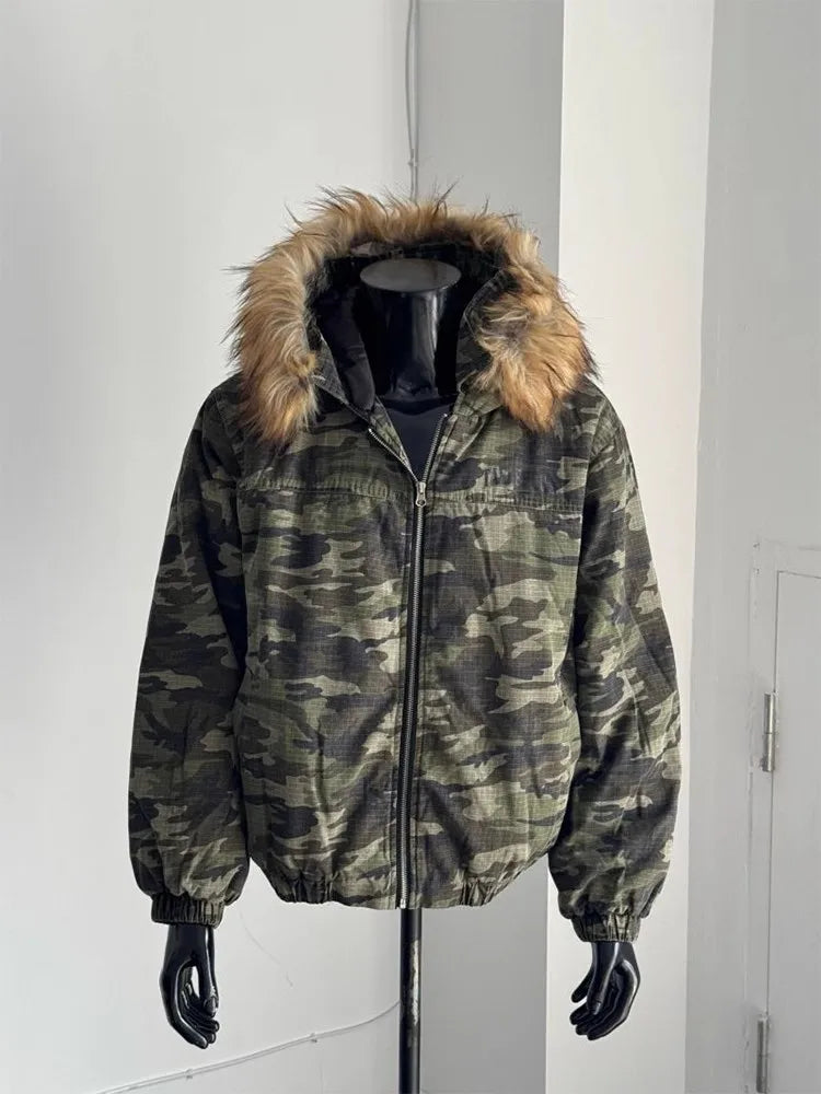 Tung Sung American Camo Flight Puffer Jacket | Retro