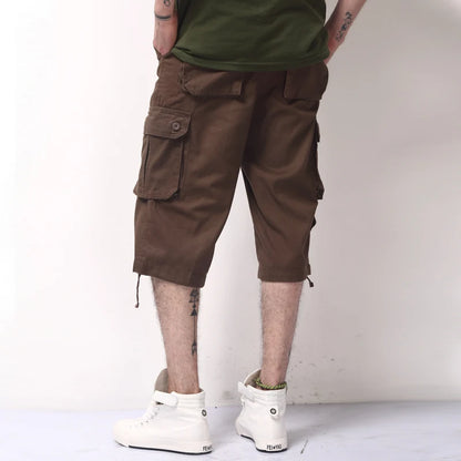 Camouflage Cotton Cargo Shorts for Men