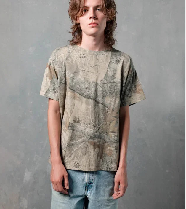 2025 Y2K Camo Print T-Shirt Men Women Casual Streetwear