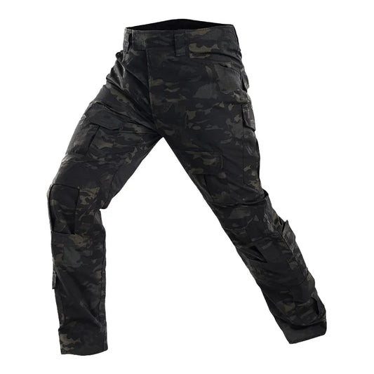 Men's Cotton Blend Tactical Black Snake Pants |Camo Colors