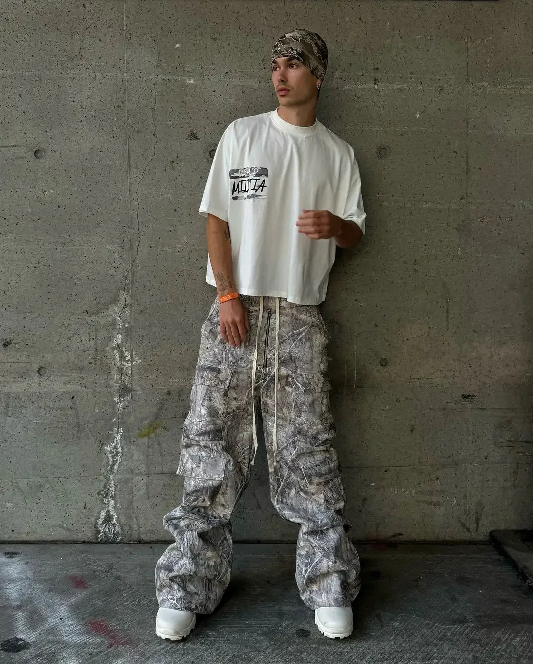 Stylish Y2K Camo Cargo Pants Multi-Pocket Hip Hop Gothic Trousers