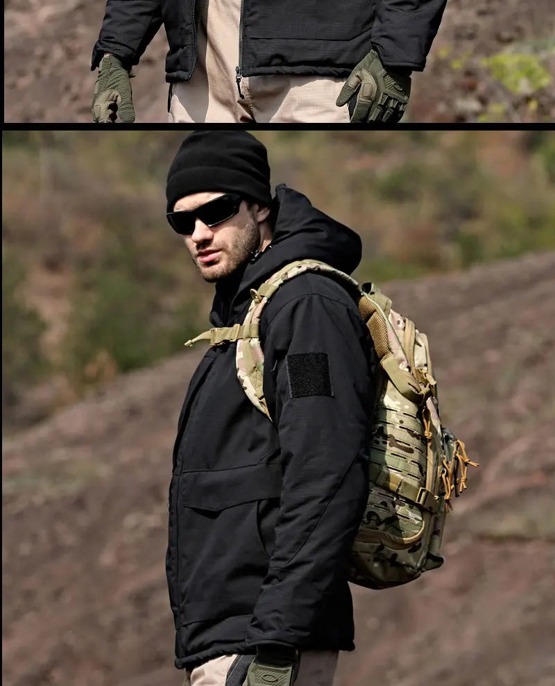 Men's Winter Hunting Jacket: Tactical, Waterproof, Insulated Camo