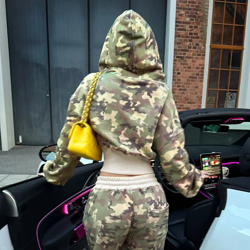 Women’s Camouflage Hoodie Coat | CuteandPsycho