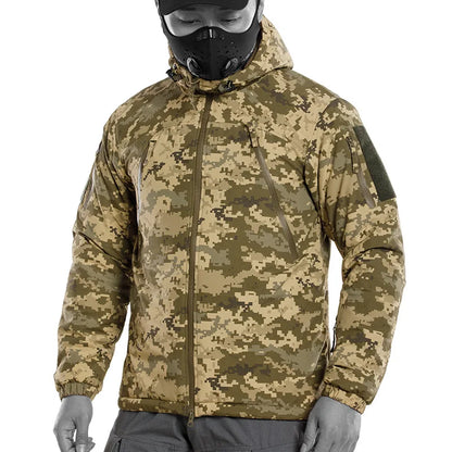 Men's Winter Hunting Jacket: Heavyweight Cotton, Windproof Camo