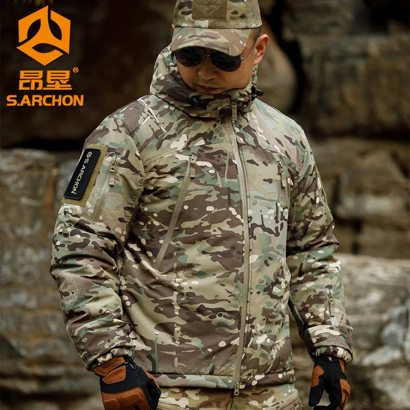 Men's Tactical Camo Jacket: Windproof, Waterproof, Softshell Coat