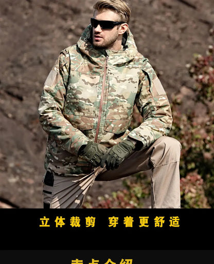 Men's Winter Hunting Jacket: Tactical, Waterproof, Insulated Camo