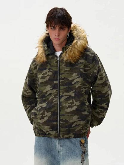 Tung Sung American Camo Flight Puffer Jacket | Retro