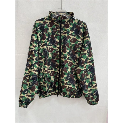 Men's Camo Embroidered Jacket: Vintage Safari, Hip Hop Stand Collar