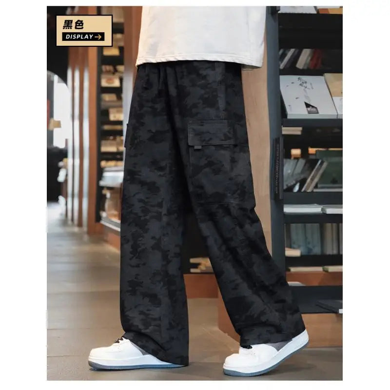 Camouflage Baggy Cargo Pants For Men Work Wear