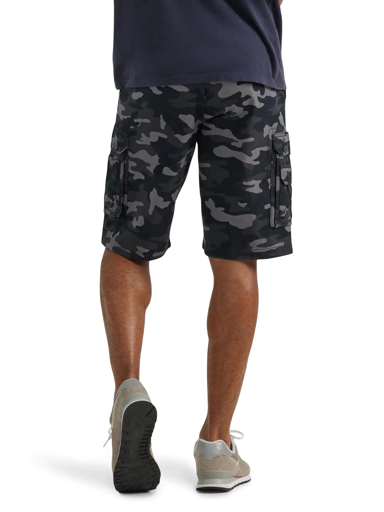 Lee Men's Dungarees New Belted Wyoming Cargo Short 42 Black Stokes Camo