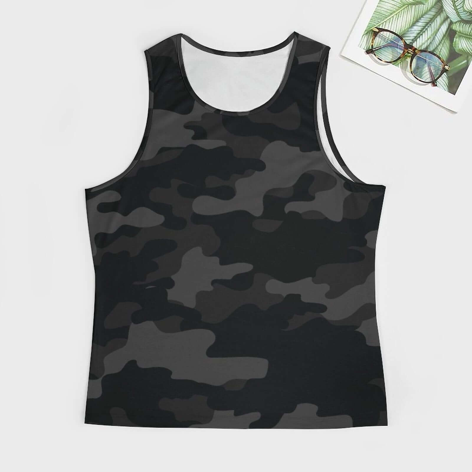 Camo Tank Top | Black Camouflage