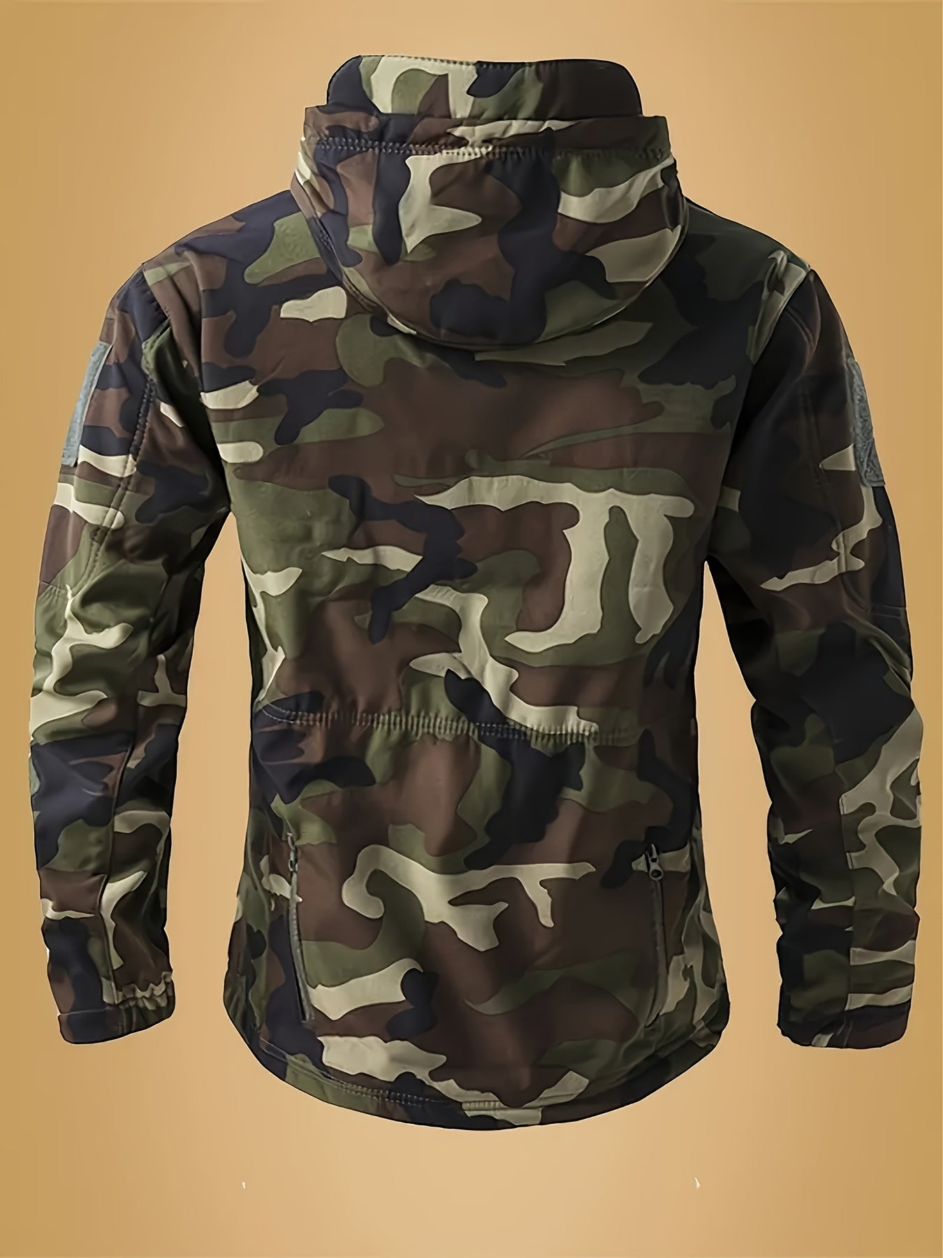 Men's Camo Softshell Jacket | Waterproof Hooded Outdoor Gear