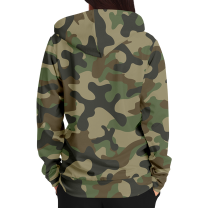 Zip-Up Hoodie | Military Brown Camouflage