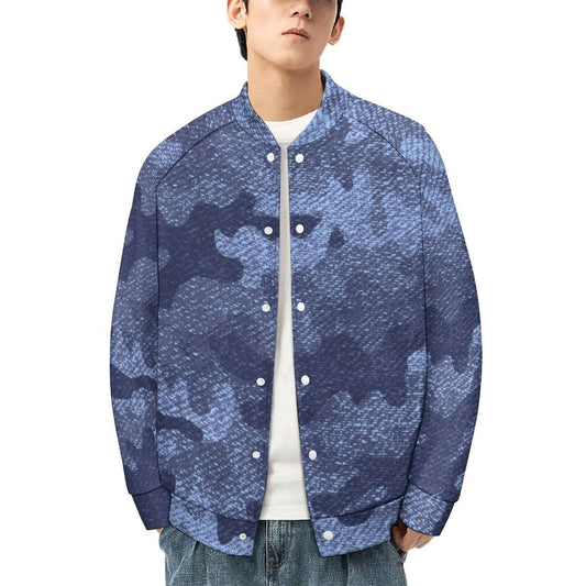 Men's Camo Jacket | Blue Denim Camouflage