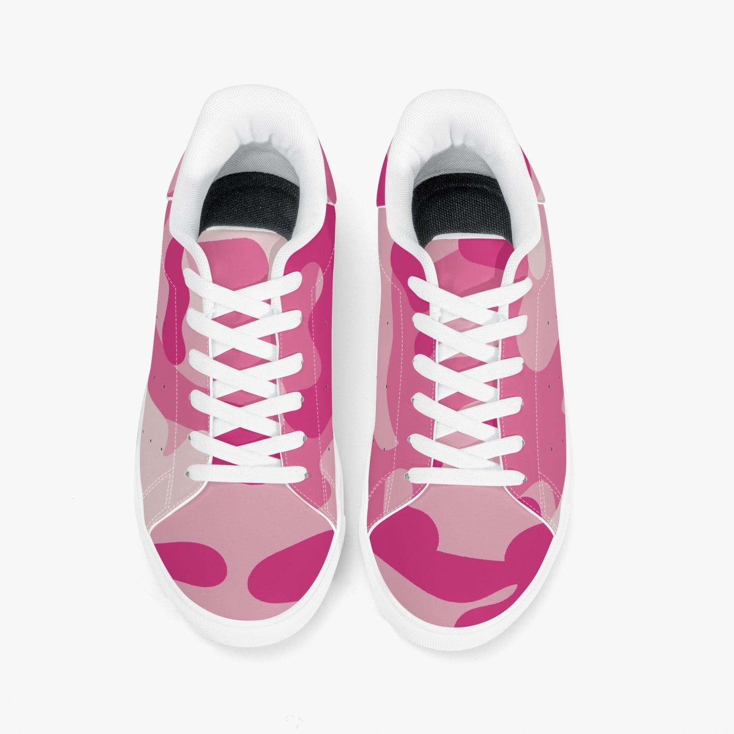 Camo Sneakers | Classic Low-Top Leather | Lavender Pink