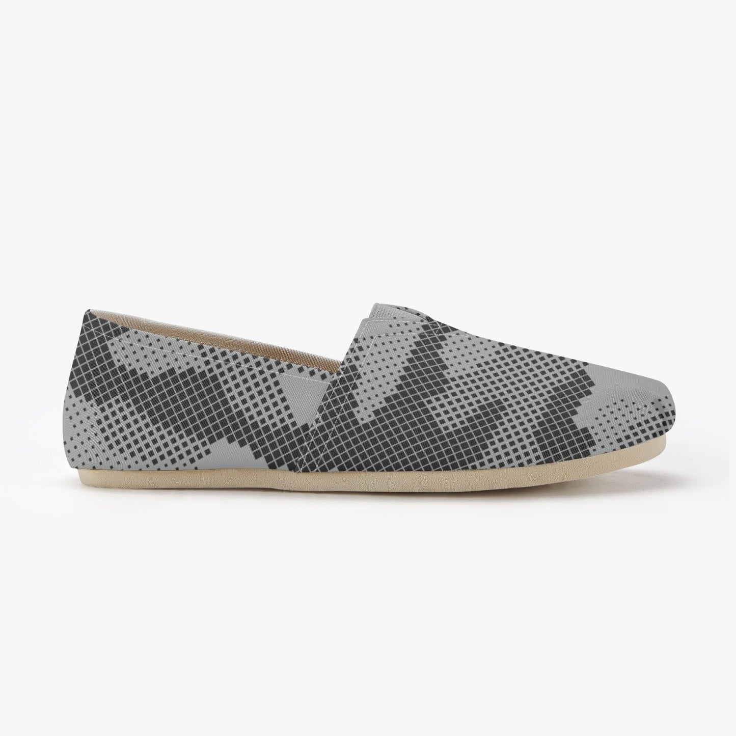 Camo Toms | Black and White Digital Camouflage Canvas Shoes