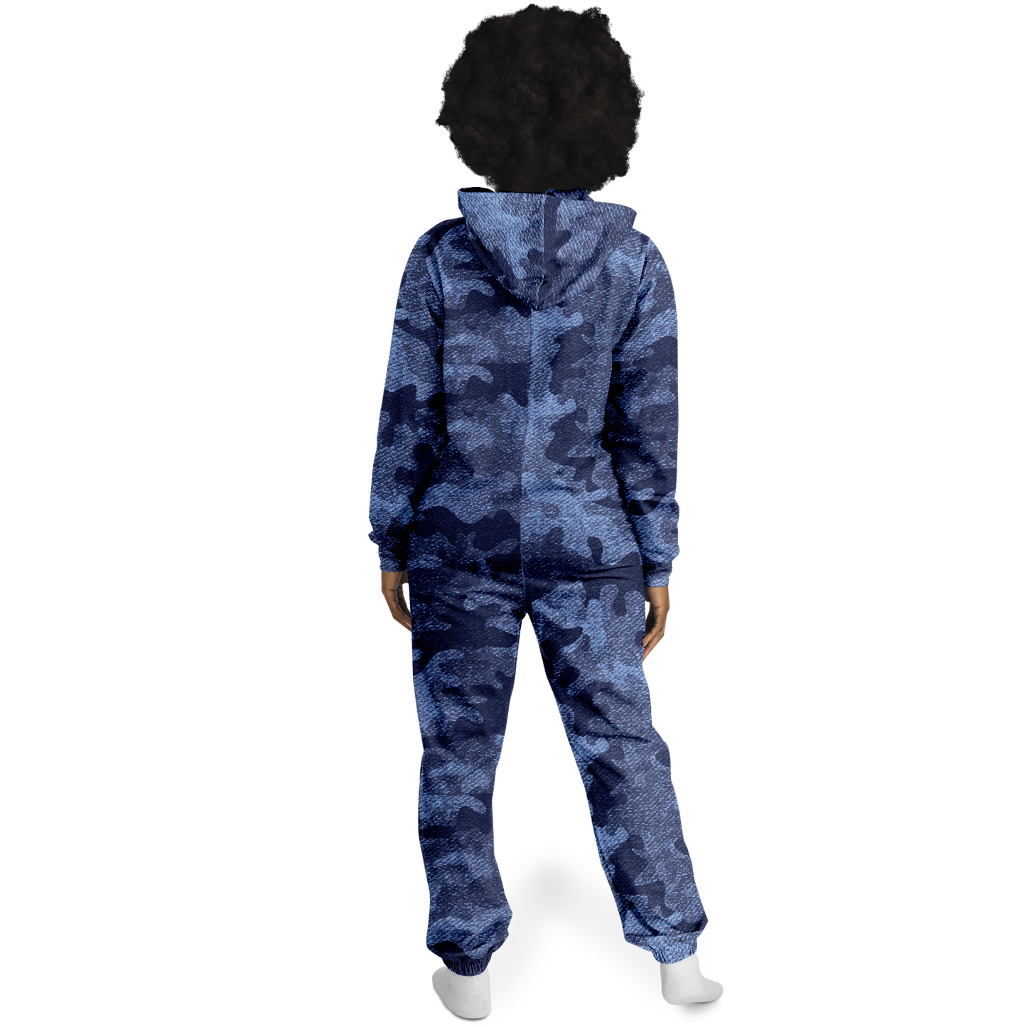 Camo Onesie | Denim Blue Camouflage