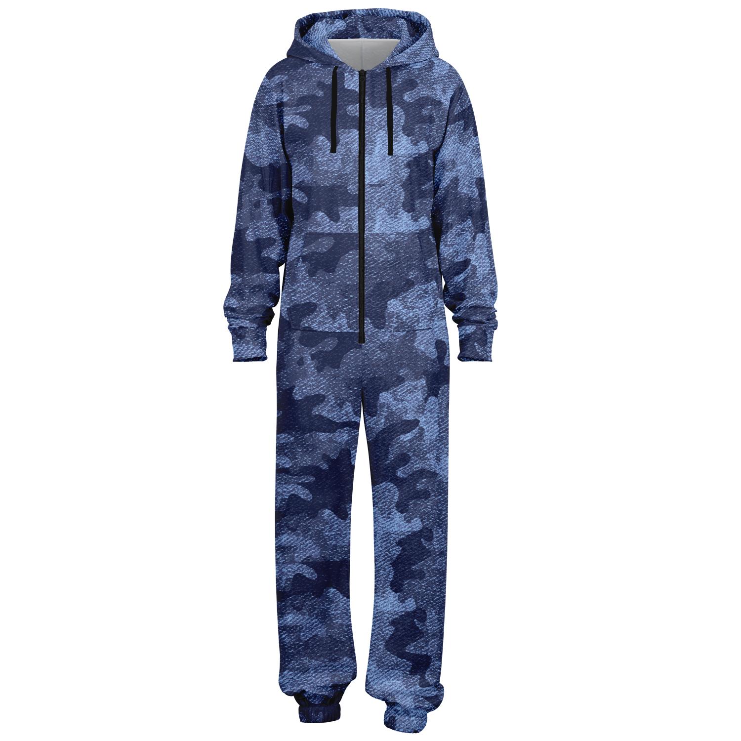 Camo Onesie | Denim Blue Camouflage