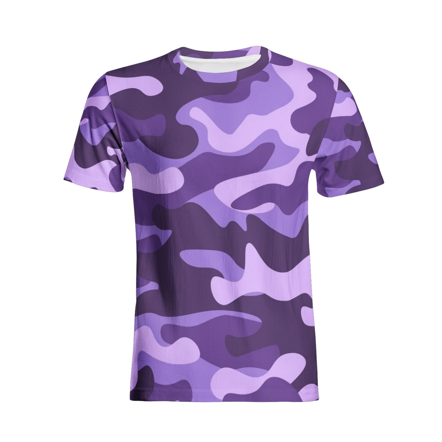 Camo T-shirt | Cotton | Unisex | Purple, Blue, and Mauve