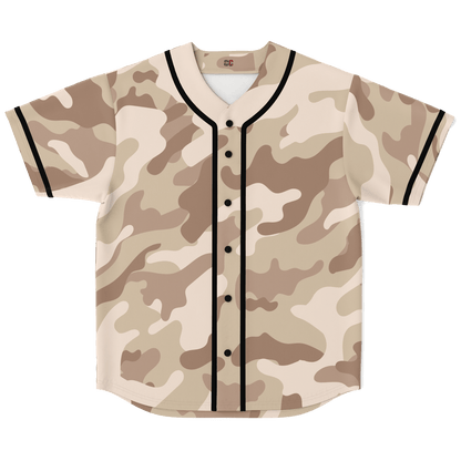 Camo Baseball Jersey | Brown Desert Camouflage