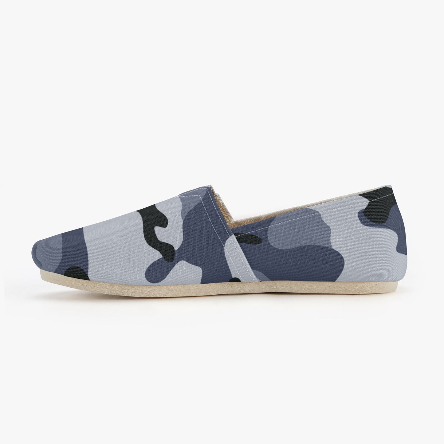 Camo Toms | Light Blue Camouflage Canvas Shoes